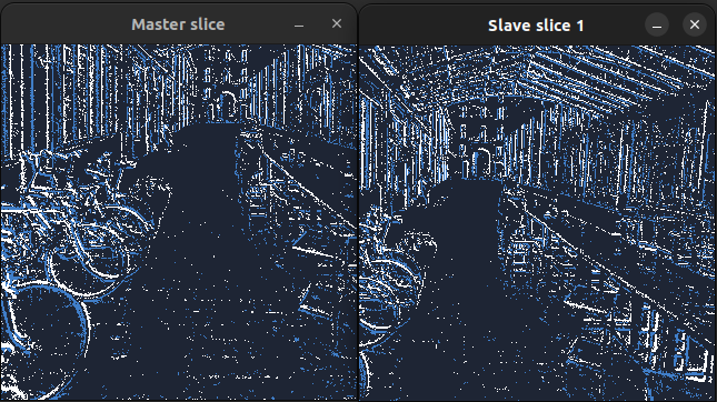 Synced Camera Streams Slicer sample output